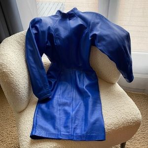 Vintage Michael Hoban North Beach leather dress